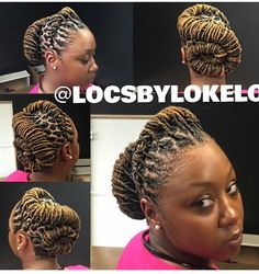 African Locs Hairstyles, Loc Styles Women, Unique Loc Styles Short, Cute Loc Styles For Women, Loc Updo