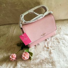 Kate Spade Cove Street Dody Chalk Pink Crossbody Purse Bag, Brand New With Tags. Please See All Images. Rich Textured Leather Constructs A Compact Crossbody Bag That Keeps You Stylishly Hands-Free. 7.5" H X 9.25" W X 2" D, 23.5" Crossbody Strap Removable Crossbody Strap, Drop 22” Foldover Flap With Magnetic Closure Saffiano Leather Two Way Spade Jacquard Lining Imported - Metal Pinmount With Spade Logo Dust Bag Included: No Interior: 12 Credit Card Slots, Front Slip Pocket, Front Zip Pocket, Bac Feminine Kate Spade Rectangular Shoulder Bag, Blue Kate Spade Purse, Kate Spade Bag Pink, Leather Zip Pouch, Spade Logo, Cross Shoulder Bags, Gold Handbags, Crossbody Tote Bag, Chain Crossbody Bag