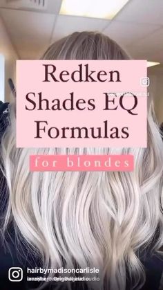 Madison Carlisle on Instagram: "🚨 Formula Alert— Top 5 Favorite @redken Shades EQ formulas for blondes: 1. Iced Out• equal parts 10VV and 10P 2. Summer Must• equal parts 9G, 9P and 9V 3. New find •equal parts 9AG, 9P with a couple drops of 9AA! 4. Go to• equal parts 9P, 9V, 9T with a couple drops of 9GI 5. Tried and True• parts 9P and 9V! * * Want more formulas? Follow the link in my bio to receive your copy of formulation Bestie vol 1, 2 + 3!!! * . #saloncentric #hairpainting #redk Redken Shades Eq Formulas, Shades Eq Formulas, Ice Blonde Highlights, Redken Color Formulas, Redken Toner, Toner For Blonde Hair, Highlights Babylights, Blonde Toner, Ice Blonde Hair