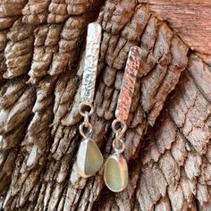 The sea glass used in these earrings were found on the Big Island of Hawaii. As you can see, no two pieces of sea glass are the same. That is what makes these earrings so unique. Fine Silver and Sterling Silver was used to create these hand crafted pieces. Earring post with sterling silver ear nut. Photos are taken outside in sunlight and shaded areas to show the way the light shines differently on the sea glass. Big Island Of Hawaii, Island Of Hawaii, The Big Island, Earring Post, Green Sea, Jewelry Show, Bar Earrings, Sea Glass Jewelry, Big Island