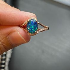 Handmade Triplet, Made With Genuine Australian Opal. Adjustable Size, Ready Just Go To Its New Home! Labradorite Rings Engagement, Rare Opal Ring, Blue Opal Engagement Ring, Labradorite Engagement Ring, Opal Stacking Ring, Opal Engagement Ring, Opal Engagement, Engagement Rings Opal, Labradorite Ring