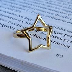 Star Ring Gold Plated Gold Star Ring, Jordan Year, Star Rings, Rings Gold, Funky Jewelry, Star Jewelry, Star Ring, Gold Star, Jewelry Gold