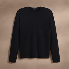 Brushed Lotus Long Sleeve Crew in Black | James Perse Los Angeles Functional Black Long Sleeve Sweatshirt, Black Long Sleeve Sports T-shirt, Black Long Sleeve T-shirt With Branding, Black Stretch Long Sleeve T-shirt, Washed Black Long Sleeve Cotton T-shirt, Male Body, Black Long Sleeve, Mens T, Lotus