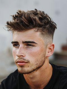 Edgy Mens Haircut, Masculine Haircuts, Low Fade Haircut Men's, Male Haircut, The Quiff