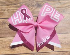 Pink Out Cheer, Cheerleading Team Gifts, Pink Cheer Bow, Pink Cheer Bows, Cute Cheer Bows, Team Cheer, Cheer Team Gifts, Custom Cheer Bows