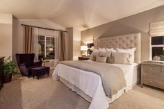 Elegant Traditional Bedroom, Traditional Bedroom Design, Neutral Bedrooms, Luxury Bedroom Design, Traditional Bedroom, Trendy Bedroom, Couple Bedroom, Master Bedrooms Decor