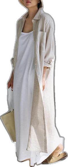 Oversized Beige Shirt Dress For Summer, Casual Beige Long Sleeve Shirt Dress, Casual Long Beige Shirt Dress, Solid Color Long Shirt Dress For Spring, Solid Long Shirt Dress For Spring, Long Spring Shirt Dress, Long Beige Shirt Dress For Summer, Beige Long Shirt Dress For Summer, Lapel Collar