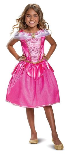 "Aurora Classic" Disney Princess   Disguise, Inc DESCRIPTION: Disney Princess "Aurora Classic" Child Costume Disguise, Inc Item # 66598 Sizes Available: EXTRA SMALL - SMALL - MEDIUM This costume is new in its original package. It is part of the "Disney Princess" line produced by Disguise, Inc. Keep in mind that packaged costumes tend to run slightly small... Please refer to the size chart photo to make sure the size is correct as we allow NO RETURNS on packaged costumes. The costume in the picture is the company's photo from the catalog. This costume includes the following: Dress w/character cameo Email with any questions regarding size, etc. before purchasing as we DO NOT ALLOW RETURNS on packaged costumes. Be sure to check out our other listings as we are always happy to combine shipping Princess Aurora Dress, Aurora Costume, Disney Aurora, Sleeping Beauty Costume, Costume Disney, Aurora Dress, Vestidos Color Rosa, Classic Girl, Disney Sleeping Beauty