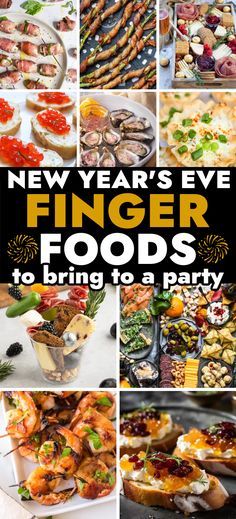 new year's eve finger foods to bring to a party - cover / packs