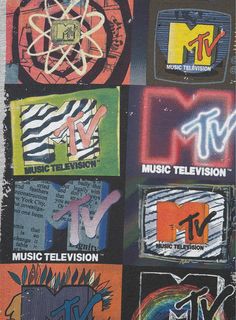 an advertisement for the television program's tv series, music television and art is shown in