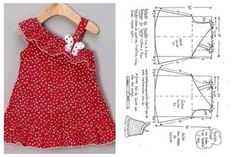 the sewing pattern for this dress is very easy to sew