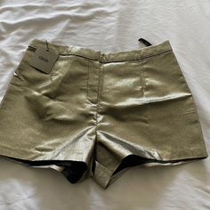 Gold Hot Short From Asos Chic Gold Shorts, Elegant Gold Shorts For Summer, Gold Shorts For Spring Night Out, Gold Shorts For Night Out In Spring, Casual Gold Shorts For Night Out, Trendy Gold Shorts For Spring, Chic Gold Shorts For Party, Gold Fitted Shorts For Spring, Fitted Gold Shorts For Spring