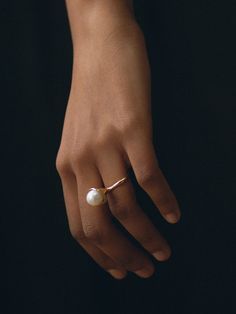 CHAPEAU Ring – 14k Gold and Pearl – F A R I S Faris Jewelry, Rings Photography, Hands Jewelry, Jewelry Frames, Hand Photography, Shoot Photography, Photo Woman, Jewelry Photoshoot, Hand Model