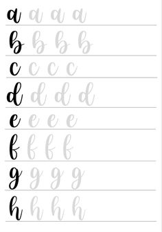 the upper and lowercase letters are drawn in black ink, with white lettering on them