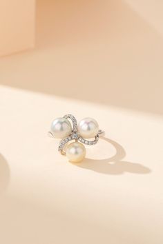 Three Color Seawater Akoya Pearl Ring for just $231.00 #pearls #ExquisitePearls #houseofpearlsoffical #Akoyapearls #loosepearls #TimelessPearls #ElegantPearls #PearlCollections #pearlscollection #PearlBling Elegant Three Stone Pearl Ring For Anniversary, Luxury Timeless Akoya Pearl Ring, Silver Akoya Pearl Ring With Pearl Drop, Akoya Pearl White Pearl Ring Fine Jewelry, Luxury Pearl White Akoya Pearl Rings, Luxury Exquisite Akoya Pearl Rings, Akoya Pearl Ring