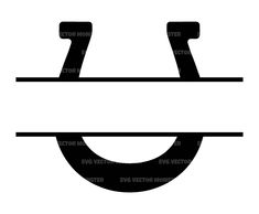 a black and white image of a smile with the letter s in it's center