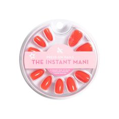 Details: Meet the realest-looking fake nails you've ever seen. The Instant Mani by Olive & June are press-on nails that come in 21 sizes (the most ever!) with the realest-looking fit. Each package contains 42 total nails and everything you need for a perfect press-on mani at home. Straight from the salon, better than gel. Lasts 7 days thanks to non-toxic and non-damaging glue. Fake nails never looked so real.Perfect designs right out of the salonEasy removal - non-damagingSalon perfect performanceCruelty-free and veganArtificial nails made with upcycled material10 min, perfect-in-a-pinch applicationLong-lasting 7+ day wear Nails Almond Medium, Mani Nails, Olive And June, Fred Meyer, Nails Almond, Artificial Nails, Almond Nails, Beauty Nails, Fake Nails