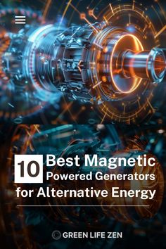 the cover of the book'10 best magnetic powered generators for alternativeive energy '