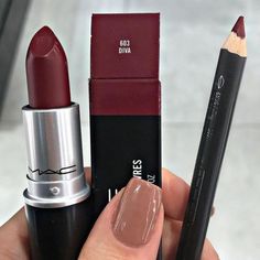 Red Lip Combo, Mac Satin Lipstick, Wine Lipstick, Winter Lips, Dark Red Lips, Lip Combo, Satin Lipstick, Fancy Makeup, Luxury Makeup