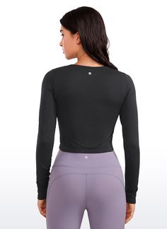 Seamless collection of smooth, breathable fabric is designed to help reduce chafing, encourage ventilation and wick away sweat to help you stay dry. Double-lined tight crop tops for moving freely, perfect for workout, yoga, lounging or daily wear. Feature & Fitting: 
 Seamless collection 
 Designed for low-impact workouts 
 Cropped length, Tight fit 
 Double Lined Fabric, Crew Neck Design 
 Fabric: 
 Chafe-free, seamless construction 
 Sweat-wicking, soft ribbed textured fabric 
 Lightweight Solid Color Yoga Crop Top, Versatile Fitted Moisture-wicking Crop Top, Versatile Moisture-wicking Fitted Crop Top, Functional Seamless Crop Top, Versatile Medium Support Tops For Pilates, Breathable Cropped Top For Yoga, Breathable Cropped Yoga Top, Athleisure Tops For Pilates With Snug Fit, Athleisure Snug Fit Tops For Pilates