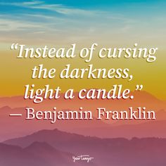 a quote from benjamin franklin about the dangers of candles