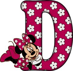 the letter d is for minnie mouse