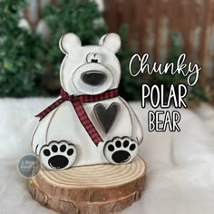 Wood Polar Bear Arctic Animals Wood Bear Arctic Animal - Etsy Wood Bears Pattern, Wood Polar Bear, Wooden Polar Bear, Alaska Animals, Animal Shelf, Bear Shelf, Mantel Bookshelf, Wood Bear, Wooden Bear