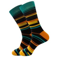 Black Yellow Orange Geometric Pattern Socks (Adult Large - Men's Shoe Sizes 8-12) Slouch Socks, Work Socks, Socks Pattern, Toddler Socks, Sock Patterns, Striped Socks, Crazy Socks, Patterned Socks, Cute Socks