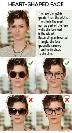 Face Shape Sunglasses, Mode Rockabilly, Glasses For Round Faces, Glasses For Face Shape, Face Shape Hairstyles, Heart Face, Heart Face Shape, Eyewear Womens