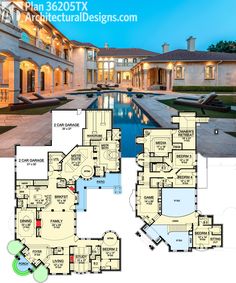 the floor plan for this luxury home is very large and has lots of room to put in