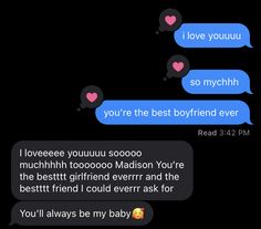 two texts that are written in different languages, one says you're the best boyfriend ever