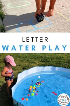 Water Play Ideas, Water Play Activities, Letter Learning Activities, Beginning Letter Sounds, Letter Learning, Ideas For Preschoolers, Educational Activities For Preschoolers