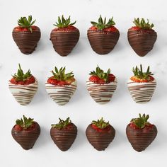 chocolate covered strawberries arranged in the shape of hearts