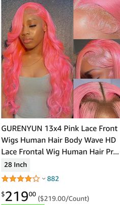 Human Hair Wig, Hd Lace, Lace Frontal Wig, Frontal Wigs, Hair Wig, Lace Frontal, Hair Wigs, Pink Lace, Human Hair Wigs