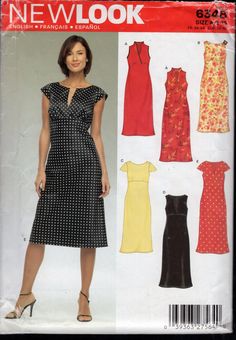 a women's dress and top sewing pattern from new look