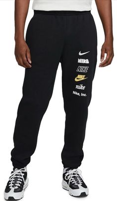 Nike NSW Sportswear Club Plus Logo Pants Joggers Black Mens Size: XL DX0795-010 Fabric type 100% Cotton Care instructions Machine Wash Origin Imported Closure type Pull On About this item Crafted with cotton for comfort and featuring a standard jogger silhouette - add these to your rotation to spice up your casual mix, Elastic waistband with adjustable drawstring Side pockets Brand logo on leg Cotton, imported color black Description Crafted with cotton for comfort and featuring a standard jogger silhouette - add these to your rotation to spice up your casual mix, Elastic waistband with adjustable drawstring Side pockets Brand logo on leg Cotton, imported color black Plus Logo, Logo Pants, Joggers Black, Active Wear Pants, Mens Activewear, Spice Up, Jogger Pants, Brand Logo, Care Instructions