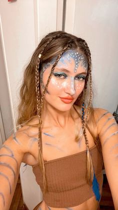 Magic Costume Ideas, Avatar Make Up, Carnaval Ideas, Last Minute Kostüm