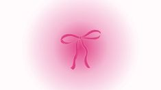 a pink bow on a white background