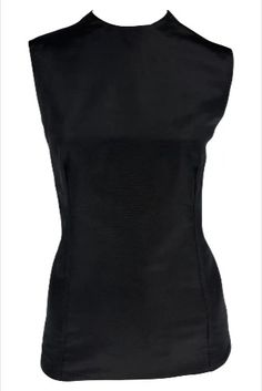 #gianniversace #versace #vintage #90sfashion #fashionarchive #thereallist Silk Sleeveless Top, Silk Taffeta, Gianni Versace, Black Silk, 90s Fashion, Versace, Sleeveless Top, Spring Summer, Silk