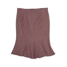 Dolce & Gabbana flute skirt in purple, brown and pink knit with a side zip closure. Brand = Dolce & Gabbana Condition = 8/10, very good Size = 40 Material = 68% Wool, 31% Nylon, 1% Other SKU = 15171-16 Brown Fitted Flared Skirt, Fitted Brown Flared Skirt, Fitted Burgundy Flared Skirt, Burgundy Fitted Pencil Skirt, Pink Knit, Side Zip, Dolce And Gabbana, Womens Skirt, Womens Sizes