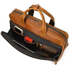 Crazy Horse Genuine Leather Briefcase For Man 16 inch PC Cow Leather Male Messenger Shoulder Bags Laptop Business Office Handbag SPECIFICATIONS Main Material: GENUINE LEATHER Genuine Leather Type: Cow Leather Lining Material: GENUINE LEATHER Material Composition: genuine leather Closure Type: zipper Item Height: 32 Item Type: Briefcases Item Length: 44 Gender: MEN Item Weight: 1.5 Number of Handles/Straps: Single Style: Business Item Width: 10 Interior: Interior Compartment Interior: Computer Interlayer Interior: Interior Slot Pocket Interior: Cell Phone Pocket Handle/Strap Type: soft handle Exterior: Solid Bag Size: 15 inches Leather Briefcase Bag Made of 100% genuine cow leather Big Size:44*10*32cm(L*W*H )Small size:40cm*30cm*10cmFit 16 inch laptop [New In Womens Fashion 2024 1016] Classic Brown Bags With Pen Slots, Brown Classic Bag With Pen Slots, Leather Cases With Pen Slots For Daily Use, Rectangular Briefcase With Pen Slots For Everyday Use, Leather Rectangular Briefcase With Zipper Closure, Brown Rectangular Briefcase With Luggage Sleeve, Rectangular Laptop Bag With Zipper For Office, Rectangular Everyday Bag With Pen Slots, Brown Business Bag With Laptop Sleeve