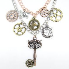 Give a new breathe to your outfit with this steampunk necklace. Steampunk jewelry for women Included: chain with pendants Pendant size: 2.9*5.3cm Material: zinc alloy Steampunk Necklace, Steampunk Style, Steampunk Jewelry, Your Outfit, Steampunk Fashion, Jewelry For Women, Types Of Fashion Styles, Layered Necklaces, Zinc Alloy