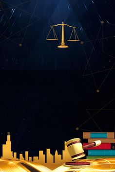 a judge's gaven and books in front of a night sky with stars