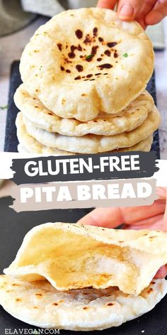 gluten - free pita bread is an easy and delicious snack