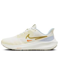 (WMNS) Nike Air Zoom Pegasus Shield Road Running Shoes 'Pale Ivory White Gold' FV8112-171 Cream Lace-up Running Shoes With Cushioned Footbed, Cream Running Shoes With Boost Midsole And Round Toe, Cream Running Shoes With Branded Insole, Cream Round Toe Running Shoes, Cream Running Shoes With Cushioned Footbed, Cream Round Toe Sneakers For Errands, Beige Round Toe Running Shoes, Cream Running Shoes With Cushioned Footbed And Round Toe, Cream Running Shoes With Round Toe