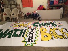 Football Game Decorations High School, Rival Posters Football, Cheer Banners For Football Poster Ideas, Game Day Signs Football High School, Cheer Posters Ideas Signs Football, Cheer Signs For Football, Football Signs For Games Posters, Football Banner Ideas, Game Day Posters