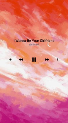 i wanna't be your girlfriend cover art for the album, girl in red