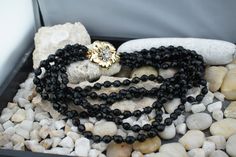 Black Costume Jewelry Necklaces As Gift, Black Costume Jewelry Necklaces For Gifts, Black Costume Jewelry Necklace As Gift, Black Costume Jewelry Necklace For Gift, Luxury Black Beads Necklace For Gift, Elegant Black Necklace With Jewels, Formal Black Necklace With Jewels, Necklace Art Deco, Faceted Bead Necklace