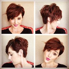 Red Pixie Haircut, Wavy Pixie Haircut, Red Pixie, Wavy Pixie, Short Wavy Hair, Short Wavy, Short Pixie Haircuts, Haircuts For Fine Hair