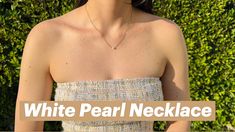 White Pearl Necklace from our Etsy Shop!